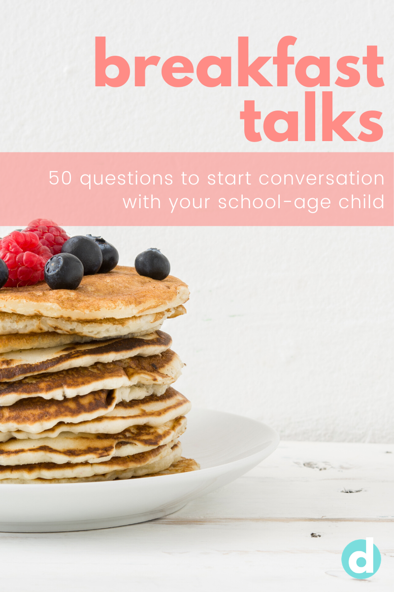 Questions to start conversations with your school-age child